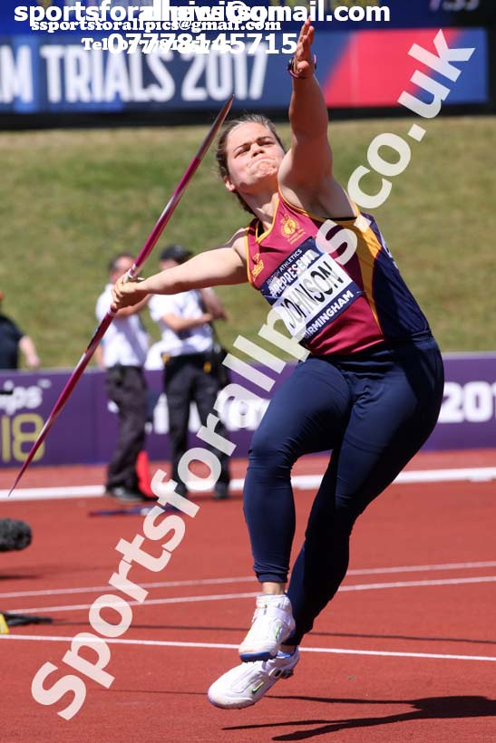 Womens javelin, World Championship Team Trials, Alexander Stadium, Birmingham
